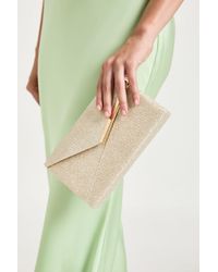 Boohoo - Glitter Envelope Clutch Bag - Lyst