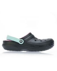 Crocs™ - 's Adults Classic Lined Clog In Black - Lyst
