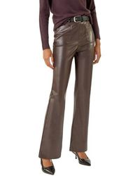 Roman - Faux Leather Bootcut Trouser - Lyst
