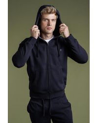 French Connection - Cotton Blend Zip Hoody - Lyst