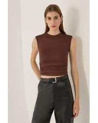 Hiccup - Ruffled Jersey Top - Lyst