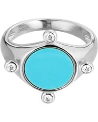 SEOL + GOLD - Sterling Cz Beaded Ring - Lyst