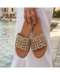 Wynsors - Flat Sandals Cena Slip On - Lyst