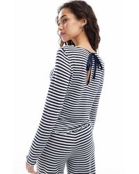 Object - Long Sleeve Ribbed Jersey Top Co-Ord - Lyst