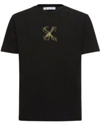Off-White c/o Virgil Abloh - Splash Arrow Design Black T-shirt - Lyst