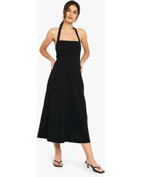 Boohoo - Bengaline Square Neck Skater Midaxi Dress - Lyst