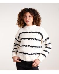 Blue Vanilla - Abstract Stripe Jumper - Lyst