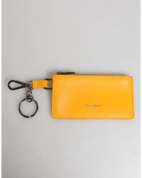 Dolce & Gabbana - Oranje Leren Creditcard Sleutelhanger Clip Wallet - Lyst