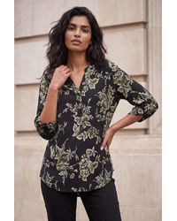 Roman - Floral Puff Print Stretch Shirt - Lyst