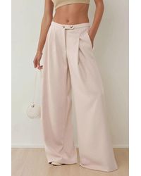 Hiccup - High Waist Wide Leg Relaxed Pants - Lyst