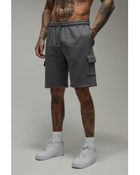 BoohooMAN - Tall Basic Relaxed Fit Cargo Jersey Short - Lyst