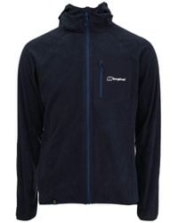 Berghaus - Men's Kedron Eco Hooded Fleece Jacket In Dark Blue - Lyst