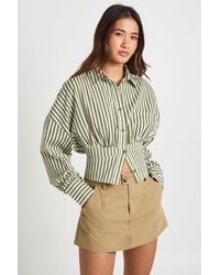 Boohoo - Twill Mini Skort - Lyst