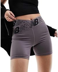 New Balance - Relentless Legging Shorts - Lyst