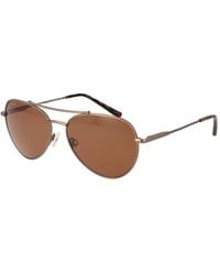 Serengeti - Brown Metal Sunglasses - Lyst