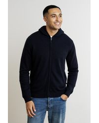 French Connection - Micro-Borg Fleece Zip Hoody - Lyst