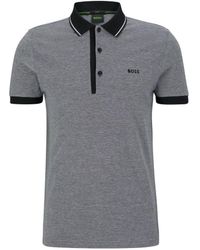 BOSS - Boss Paule 4 Polo Shirt Charcoal - Lyst