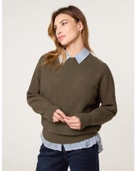 Blue Vanilla - Argyle Texture Knit Jumper - Lyst