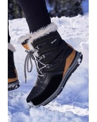 Mountain Warehouse - 'Ice Crystal' Snow Boots Rubber Outsole Winter Skiing Shoes Textile - Lyst
