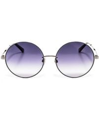 Swarovski - Sk0301-K Ronde Metalen Zonnebril Voor - Lyst