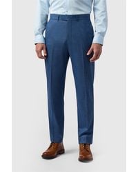 Antique Rogue - Flat Fronted Regular Suit Trousers - Lyst