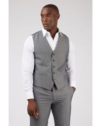 Limehaus - Single Breasted Five Button V-Neck Slim Fit Suit Waistcoat - Lyst