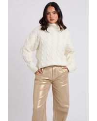 Urban Bliss - Cable Roll Neck Jumper - Lyst