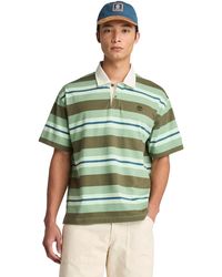Timberland - Short-Sleeve Striped Rugby Polo - Lyst