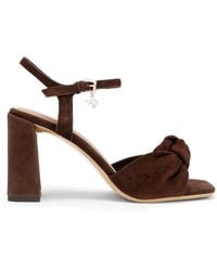 KG by Kurt Geiger - Suede Signet Sandals - Lyst