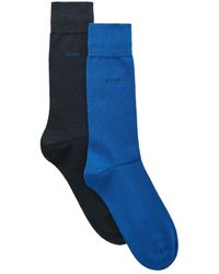 BOSS - 2 Pack Regular Length Cotton Blend Sock - Lyst