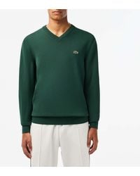 Lacoste - Relaxed Fit Carded Wool Polo Sweatshirt - Lyst