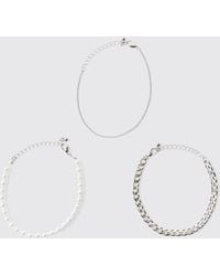 BoohooMAN - Multi Bracelet Set - Lyst