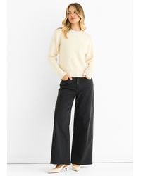 Gini London - Pearl Studded High Neck Knit Jumper - Lyst
