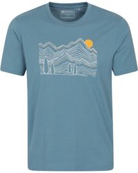 Mountain Warehouse - 'Linear Mountain' Graphic T-Shirt Cotton Everyday Tee - Lyst