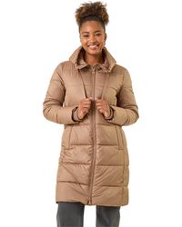 Roman - Longline Padded Hooded Coat - Lyst