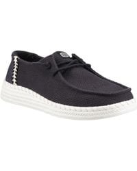 HEYDUDE - Wendy Espadrille Woven Cotton Blend Espadrilles - Lyst