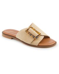 Jones Bootmaker - Jasmyn Leather Peep Toe Mule Sandals - Lyst