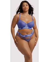 Hustler - Branded Lace Thong - Lyst