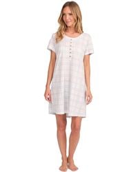 J&j Brothers - Jjbfh0710 Short Sleeve Nightgown - Lyst