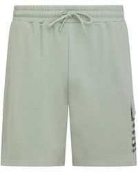 Aquascutum - Active Lamina Pocket Salvia Light Shorts Cotton - Lyst