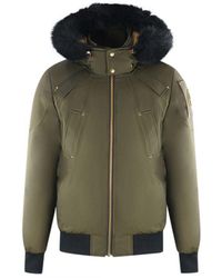 Moose Knuckles - Little Rapids Army Bomber Down Jacket Cotton - Lyst