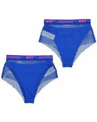 PUMA - X Rihanna Fenty Mesh-Trimmed X2 Pack Bikini Bottoms Cotton - Lyst