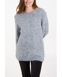 Blue Vanilla - Fluffy Sequin Knit Jumper - Lyst