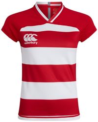 Canterbury - Ladies Evader Hooped Vapodri Jersey (Flag) - Lyst