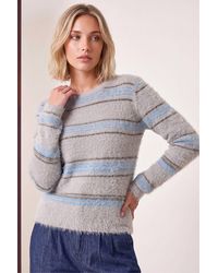 D.u.s.k - Fluffy Stripe Knit Jumper - Lyst