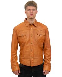 Infinity Leather - Retro Shirt Jeans Jacket-Beijing - Lyst