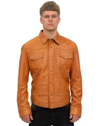 Infinity Leather - Retro Shirt Jeans Jacket-Beijing - Lyst