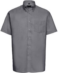 Russell - Collection Oxford Easy-Care Short-Sleeved Shirt - Lyst