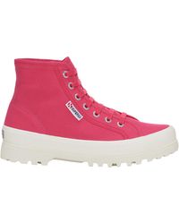 Superga - Ladies 2341 Cotu Alpina High Tops (Fuchsia/Avorio) - Lyst