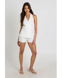 Boohoo - Tailored Mini Shorts - Lyst